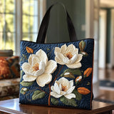 Geantă Matlasată Artizanală – Magnolie Delicată