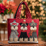 Geantă Artizanală – Trio Schnauzer