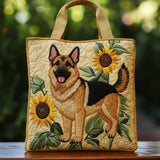 Geantă Artizanală – Ciobănesc German cu Design Floral