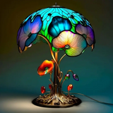 Lampă Boho Chic cu Design Floral de Ciupercă
