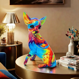 Lampă de Masă Chihuahua din Rășină