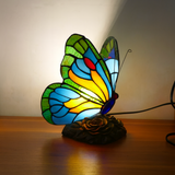 Lampă Sculpturală cu Fluture Albastru