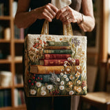 Geantă Matlasată Artizanală – Design Floral