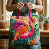 Geantă Matlasată – Flamingo Curcubeu