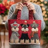 Geantă Artizanală – Trio Schnauzer